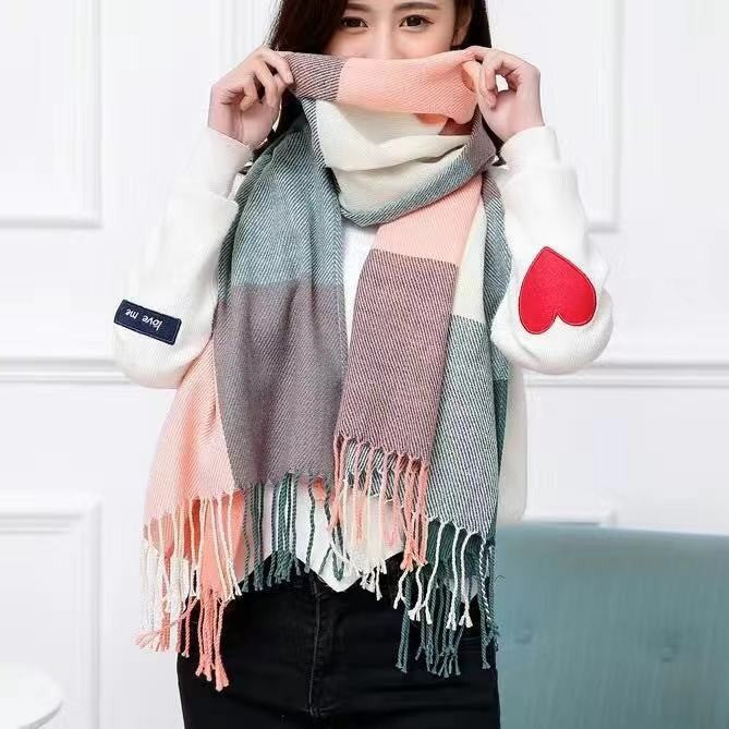 Aureline Cashmere Touch Plaid Scarf