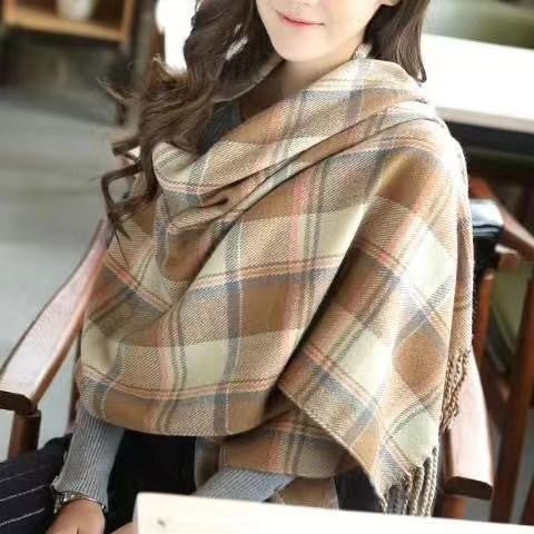 Aureline Cashmere Touch Plaid Scarf