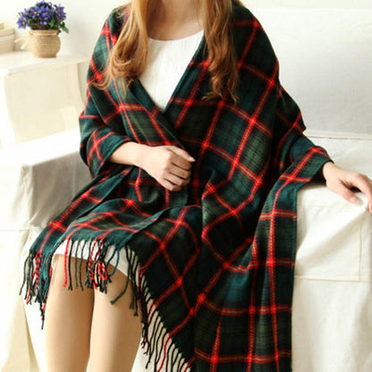 Aureline Cashmere Touch Plaid Scarf