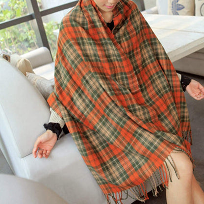 Aureline Cashmere Touch Plaid Scarf