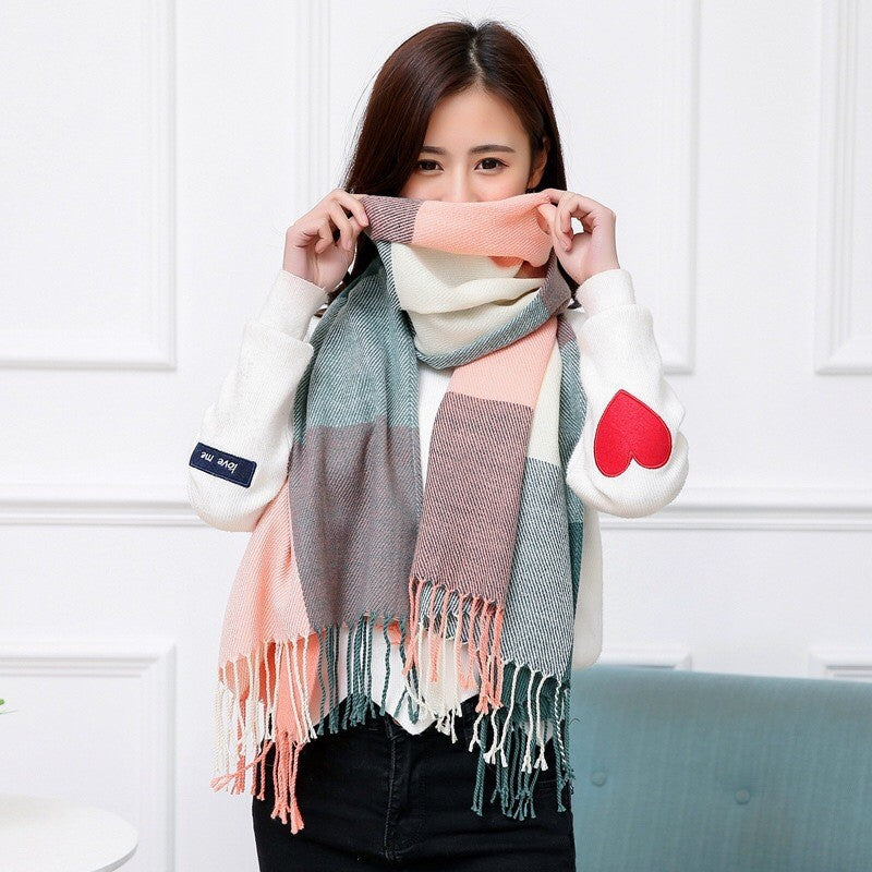 Aureline Cashmere Touch Plaid Scarf