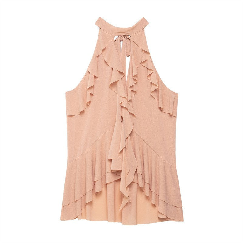 Soleil Slim Halter Crop Top